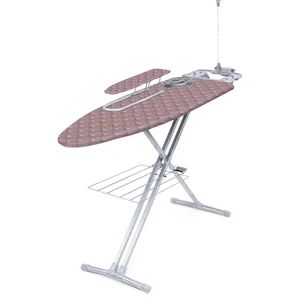 НИКА Доска гладильная 9 тефлон (1480х405х900) НТ9/7 с ракушками пудровый