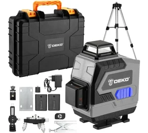 DEKO  Уровень лазерный самовыравнивающийся DKLL16 в кейсе со штативом 1,2 м 065-0233