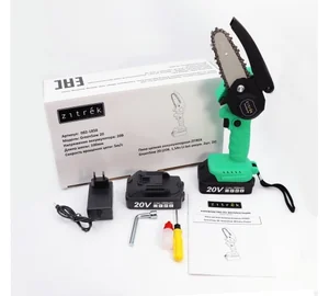ZITREK Пила цепная аккумуляторная GreenSaw 20 (20В, 1,5Ач Li-ion аккум. 2шт, ЗУ) 082-1850