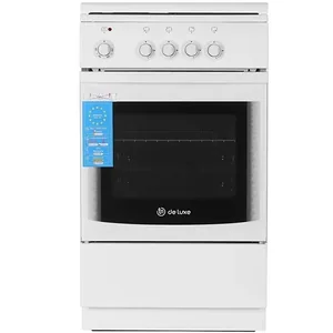 DE LUXE Плита газоэлектрическая 5040.21гэ(кр) ЧР белый (765756)