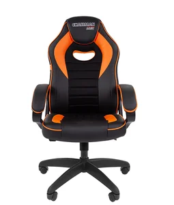 Chairman Кресло игровое game 16 экопремиум черный/оранжевый