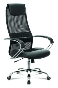 Бюрократ Кресло руководителя CH-608SL/BLACK спинка сетка черный