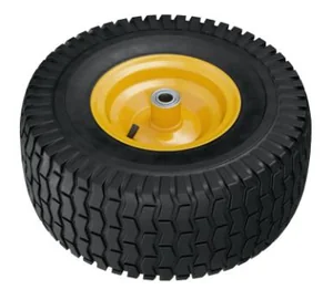 Denzel Колесо пневматическое 15/6.00-6, D 370 мм, подш. внут. диам. 16 мм, длина оси 100 мм 68998