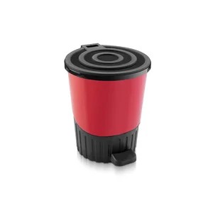 DD STYLE Ведро для мусора 26,0 л. 01063 КРАСНОЕ