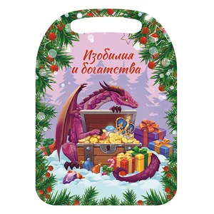 DELTA Доска разделочная 21×29 см К-264 деревянная с рисунком НГ 2024