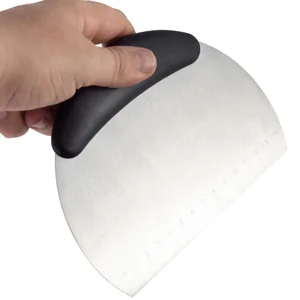 Kamille Шпатель-скребок кондитерский с разметкой KM 7813 из нержавеющей стали