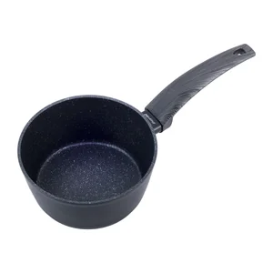 Kamille Ковш 16 см. из кованного алюминия с покрытием черный мрамор KM-4125