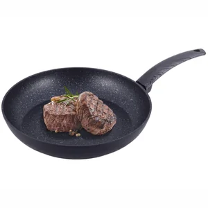 Kamille Сковорода 30 см. из кованного алюминия KM-4133 с антипригарным покрытием PTFE чёрный мрамор