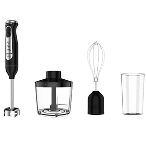 АКСИНЬЯ Блендер погружной 1500 Вт КС-321В с измельчителем, венчиком, стаканом, черный