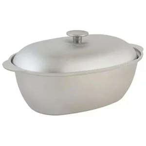 ГАРДАРИКА Гусятница алюминиевая объем 6,0 л с алюминиевой крышкой и алюминиевой ручкой крышки 0600