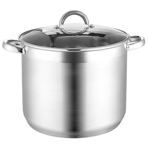 WEBBER Кастрюля 10 л, 24×21 см, из нержавеющей стали со стеклянной крышкой BE-362/2