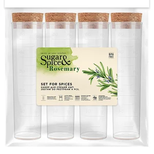 Delta Набор для специй Sugar&Spice Rosemary 4 штуки с пробковыми крышками SE105312996