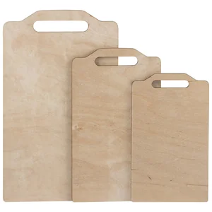 MALLONY Набор прямоугольных разделочных досок с ручкой ( 3 шт.) фанера, 5 мм. 107017-SK