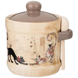 Lefard Сахарница С Ложкой Agness Парижские Коты 13*11*12 См 300 Мл 358-1732