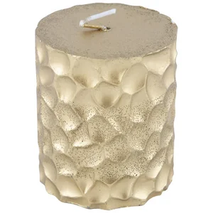 Mallony Свеча Deco Christmas Iceberg 80*65 мм золотая. 103388-SK