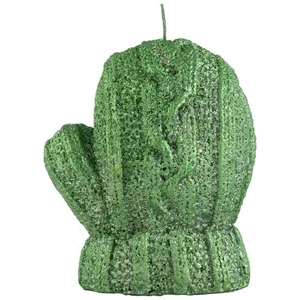 Mallony Свеча Варежка зеленая (лак). 008336-SK