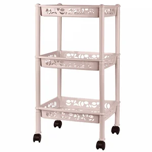 Delta Этажерка Keeplex Light на колесиках трехсекционная малая прямоугольная 37×29×11 см KL282612005 бежевый топаз