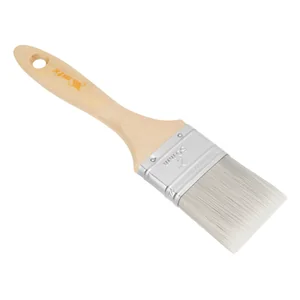 MATRIX Кисть плоская для лаков Евро 2, искусственная щетина, деревянная ручка 83087