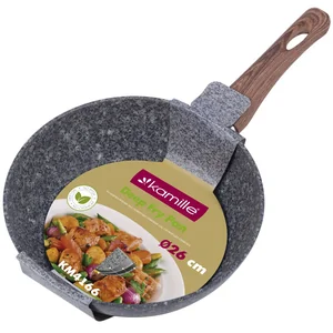 Kamille Сковорода глубокая 26 см. из алюминия KM-4166 с гранитным покрытием