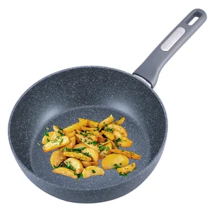 Kamille Сотейник 26 см. из кованного алюминия KM-4293GR с мраморным покрытием