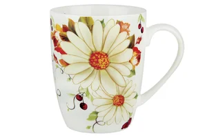 КОРАЛЛ Кружка 340мл.РомашкиB023-A06035