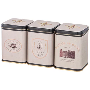 Lefard Набор Емкостей Для Хранения English Breakfast Из 3-х Штук, 9х9х12,5 См, 1л. 949-064