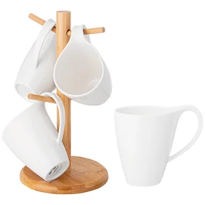 Lefard Набор Кружек Native На Дер. Подставке 4 Шт. 380 Мл 13*8,5*10,5 См 474-230