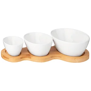 Lefard Набор Салатников Native 3 Шт. 175/100/50 Мл На Дер. Подставке 21,1*11,5*1,3 См 474-222