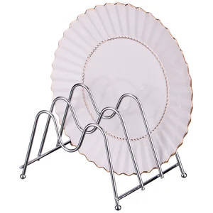 Lefard Подставка Для Тарелок На 3 Шт. 21*15 См. Высота=14 См. Цвет - Серебро. Без Упаковки 244-108