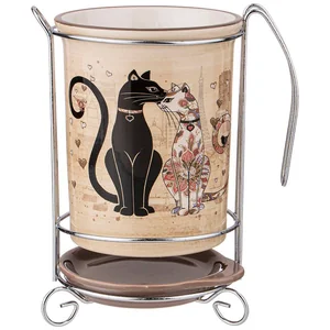 Lefard Подставка Под Кухонные Приборы Agness Парижские Коты 10,5*10,5*16 См 358-1730