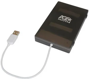 AgeStar Внешний корпус 2.5 SATA HDD/SSD SUBCP1 (BLACK) USB2.0, пластик