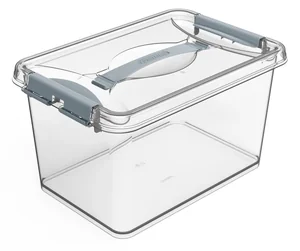 МАРТИКА Контейнер 10л КЛИК ПРОЗРАЧНЫЙ с ЗАЩЕЛКАМИ и РУЧКОЙ С274ПРО
