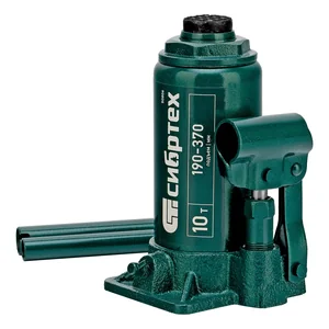 Сибртех Домкрат гидравлический бутылочный, 10 т, 190-370 мм 50806