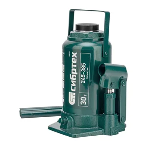 Сибртех Домкрат гидравлический бутылочный, 30 т, 245-385 мм 50810