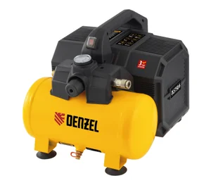 Denzel Компрессор DLS750/6 безмасляный малошумный 750 Вт, 140 л/мин,ресивер 6 л 58019