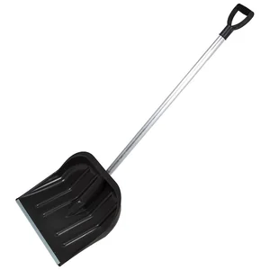 Mallony Лопата снег. пласт.430х360 (в сборе с мет. пл., с ал.чер. и V-пласт.ручкой), Вьюга, аналог006275. 183782-SK
