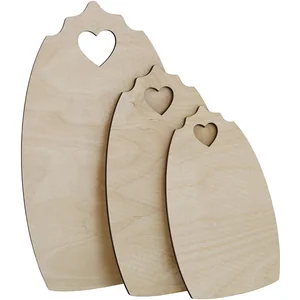 MALLONY Набор разделочных досок Сердце ( 3 шт.) фанера, 5 мм. 107018-SK