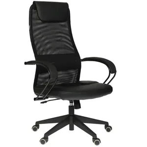 Бюрократ Кресло руководителя CH-608/BLACK спинка сетка черный