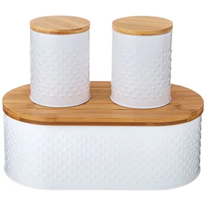 Lefard Хлебница Agness 33,8х18х12см С 2-мя Банками Д/сып. Прод. D10см, H11см, White. 938-075