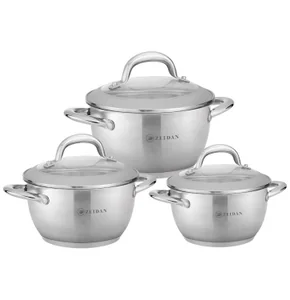 ZEIDAN Набор кастрюль 6пр. Z-50664 2,1л 3,0л 4,0л