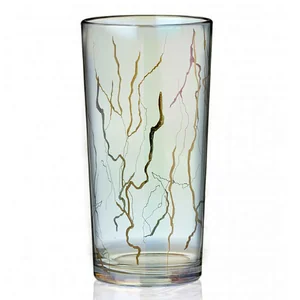 ДЕКОСТЕК Набор 6 стаканов, 230 мл RNLDZP56 "Лиловая дымка & мрамор" 1