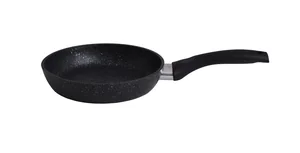 Кукмара Сковорода 18/4 см с антипригарным покрытием (темный мрамор) с ручкой смт18401а