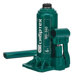 Сибртех Домкрат гидравлический бутылочный, 6 т, 180-340 мм 50804