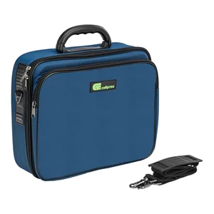 СИБРТЕХ Кейс монтера, 365х300х110 мм, 10 карманов, наплечный ремень 90236