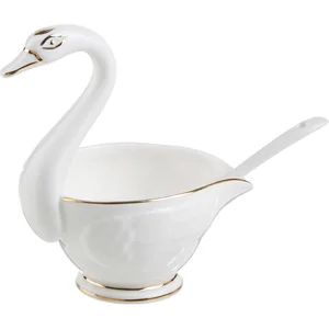 Lefard Соусник С Ложкой Лебедь 8*8*12 См 150 Мл 264-452