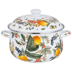 Lefard Кастрюля "фруктовая Корзина" 5.0 Л Agness Эмалированная С Эмал.крышкой 24*14 См. 934-584