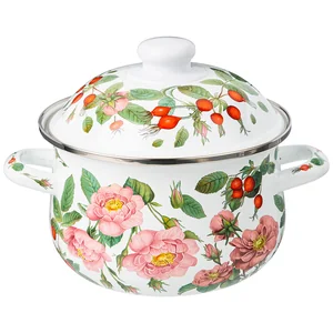 Lefard Кастрюля "шиповник" 2.0 Л Agness Эмалированная С Эмал.крышкой 18*11 См. 934-571
