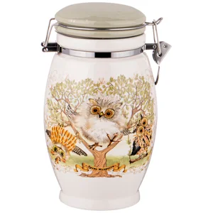 Lefard Емкость Для Сыпучих Продуктов "дерево Мудрости" 11,5*11,5 См. Высота=20 См. / 1100 Мл. 358-1855