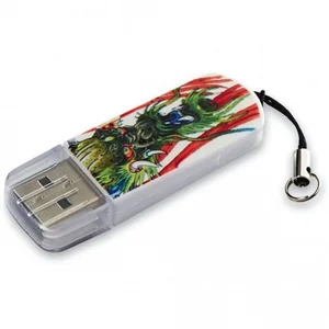 VERBATIM Флеш Диск 16Gb Mini Tattoo Dragon USB 2.0 49888