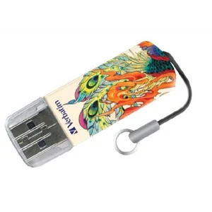 VERBATIM Флеш Диск 16Gb Store n Go Mini Tattoo Edition Phoenix USB 2.0 49887